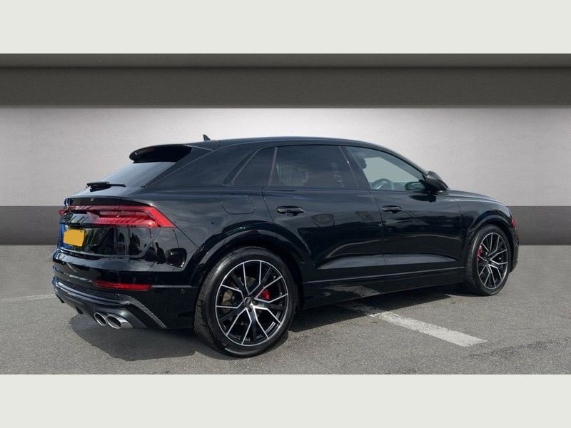 Interior shot of the Audi SQ7 dashboard and centre console.
