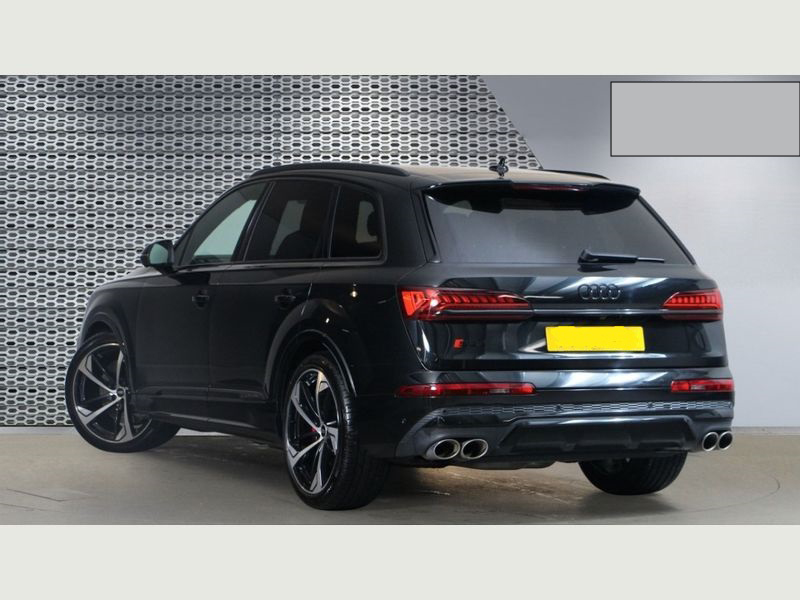 Audi SQ7 parked, showcasing its elegant design for event hire.