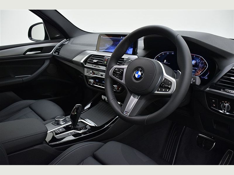 Side profile of the BMW X3, ideal for self-drive hire.