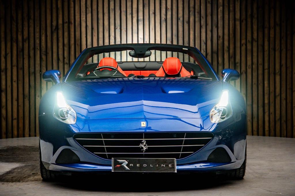 Interior view of the Ferrari California for self-drive hire