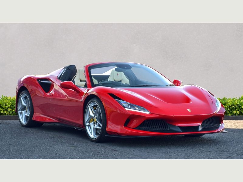 Red Ferrari F8 Spider ready to rent for self-drive
