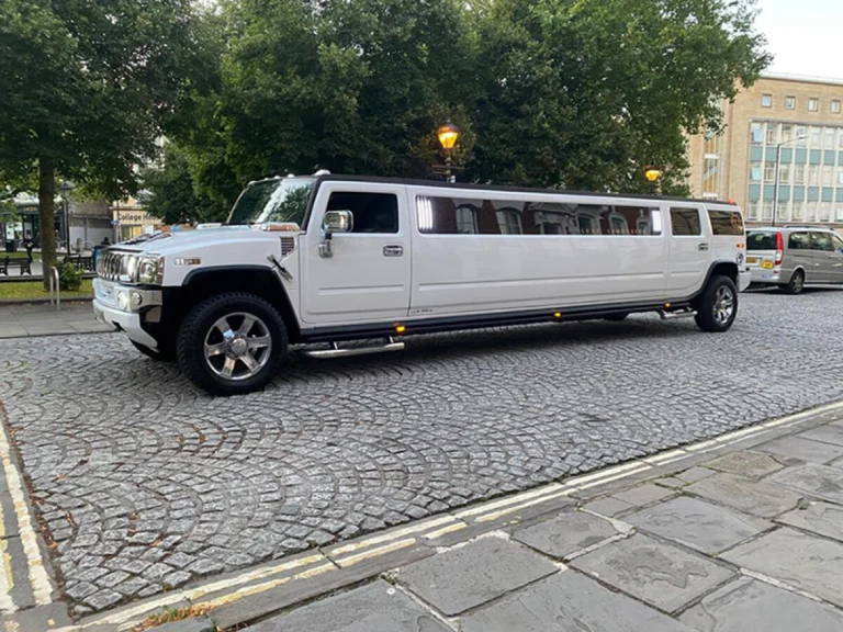 White Hummer Limo