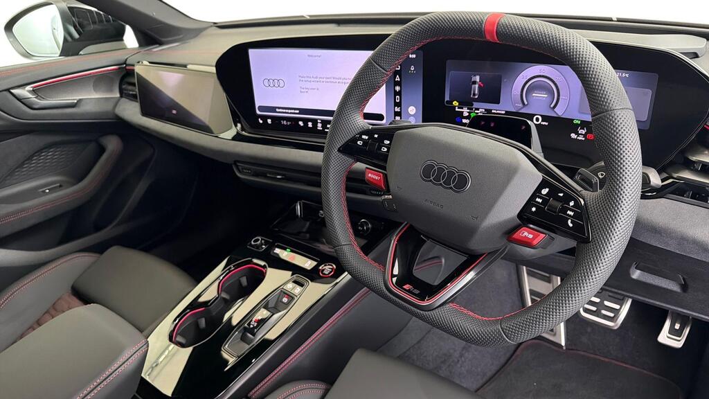 Grey Audi RS5 Dashboard View